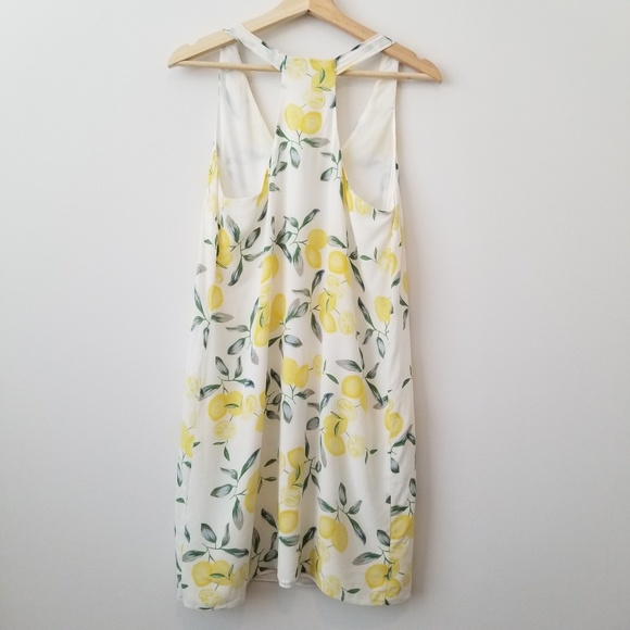 Lemons Pattern Silk Dress - Picture 4 of 5